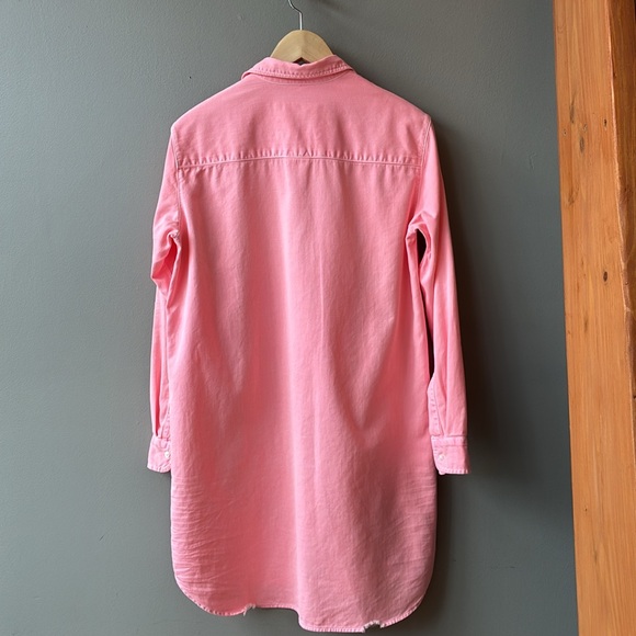 Frank & Eileen Mary Vibrant Pink Watermelon Casual Shirt Dress , XS - Picture 5 of 9